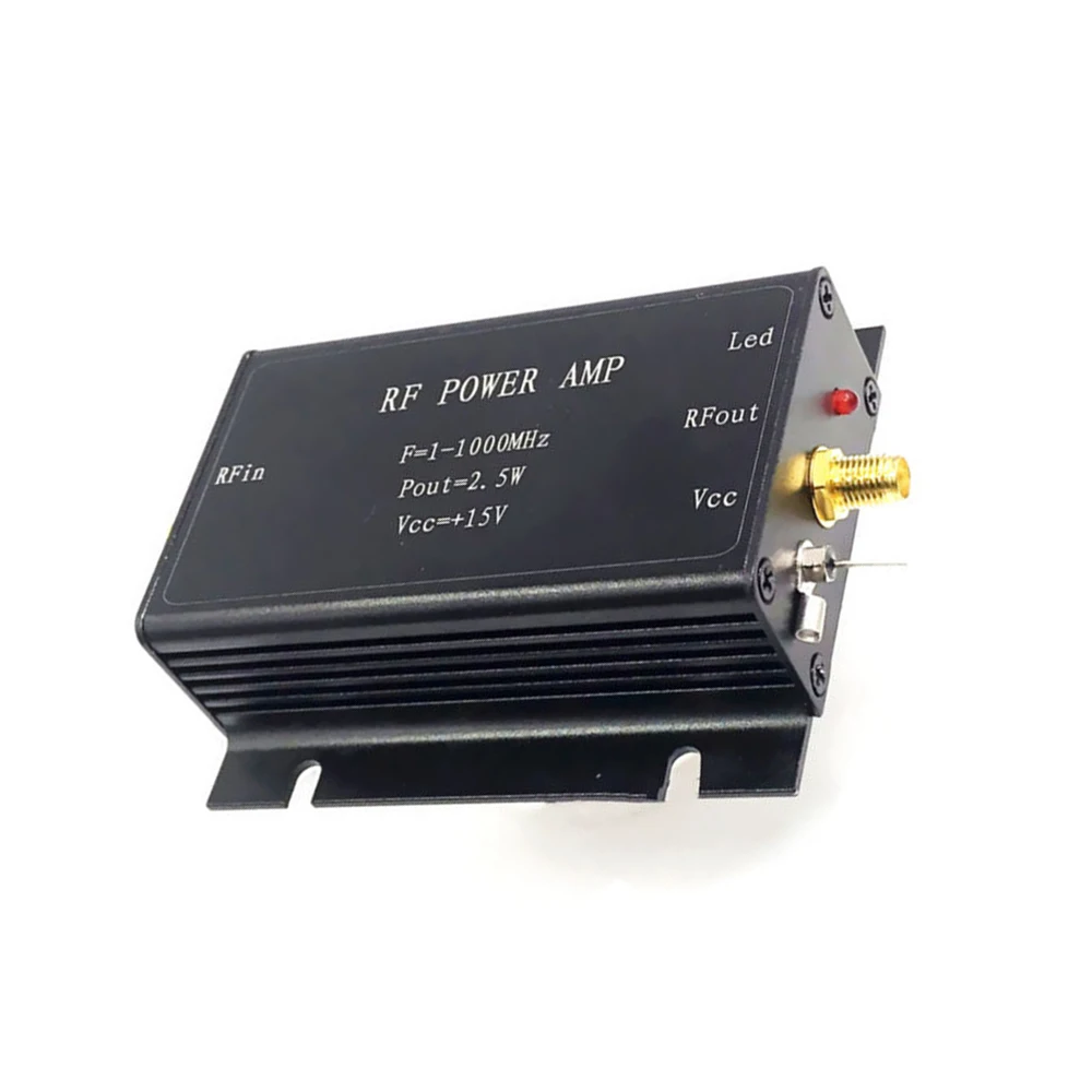

1-1000MHz 2.5W Black 15V UHF FM Transmitter RF Broadband Amplifier AMP Ham Radio