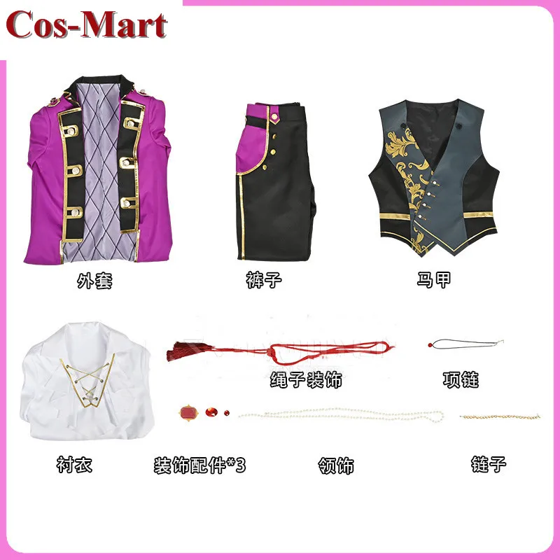 Костюм для косплея Cos-Mart Game Ensemble Stars Hasumi Keito/Kanzaki Souma/Kiryu Kuro в рамках активной вечеринки ролевых игр.