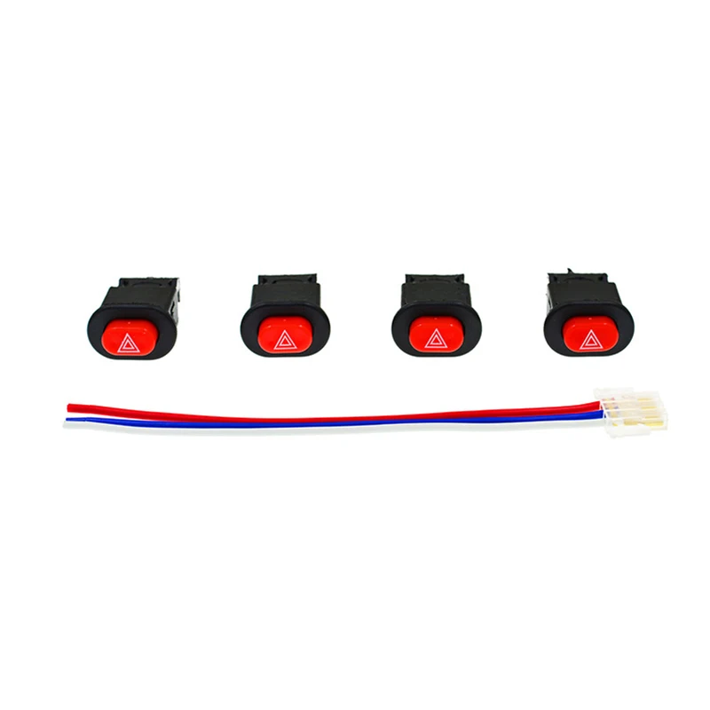 12V 24V 5A Аварийная сигнализация Мотоцикл Скутер Электрический переключатель для