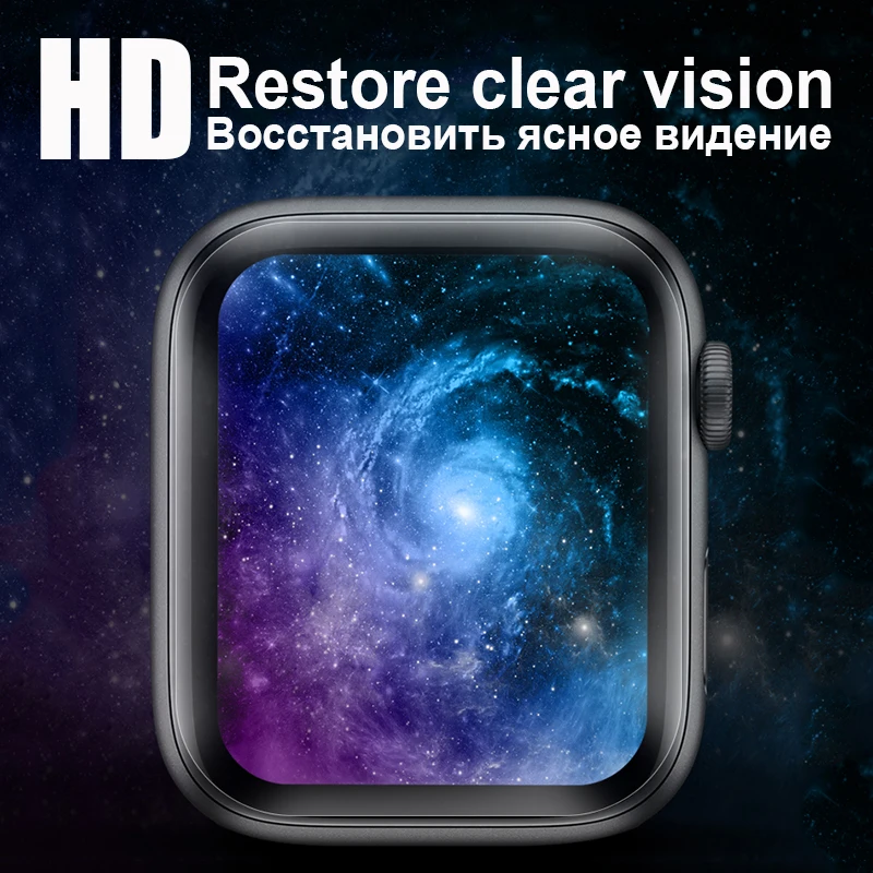 3D полное покрытие ПЭТ Защитная пленка для Apple iWatch серии 5 4 40 мм 44 мягкая часов 1 2 3 38
