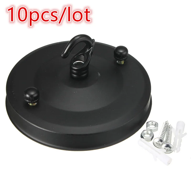 10 шт. Винтаж подвесной светильник в стиле ретро база крючок 105 мм Диаметр