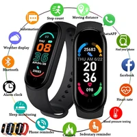 original m6 smart watch men women sports bracelet heart rate fitness tracking bluetooth smartwatch for xiaomi apple android