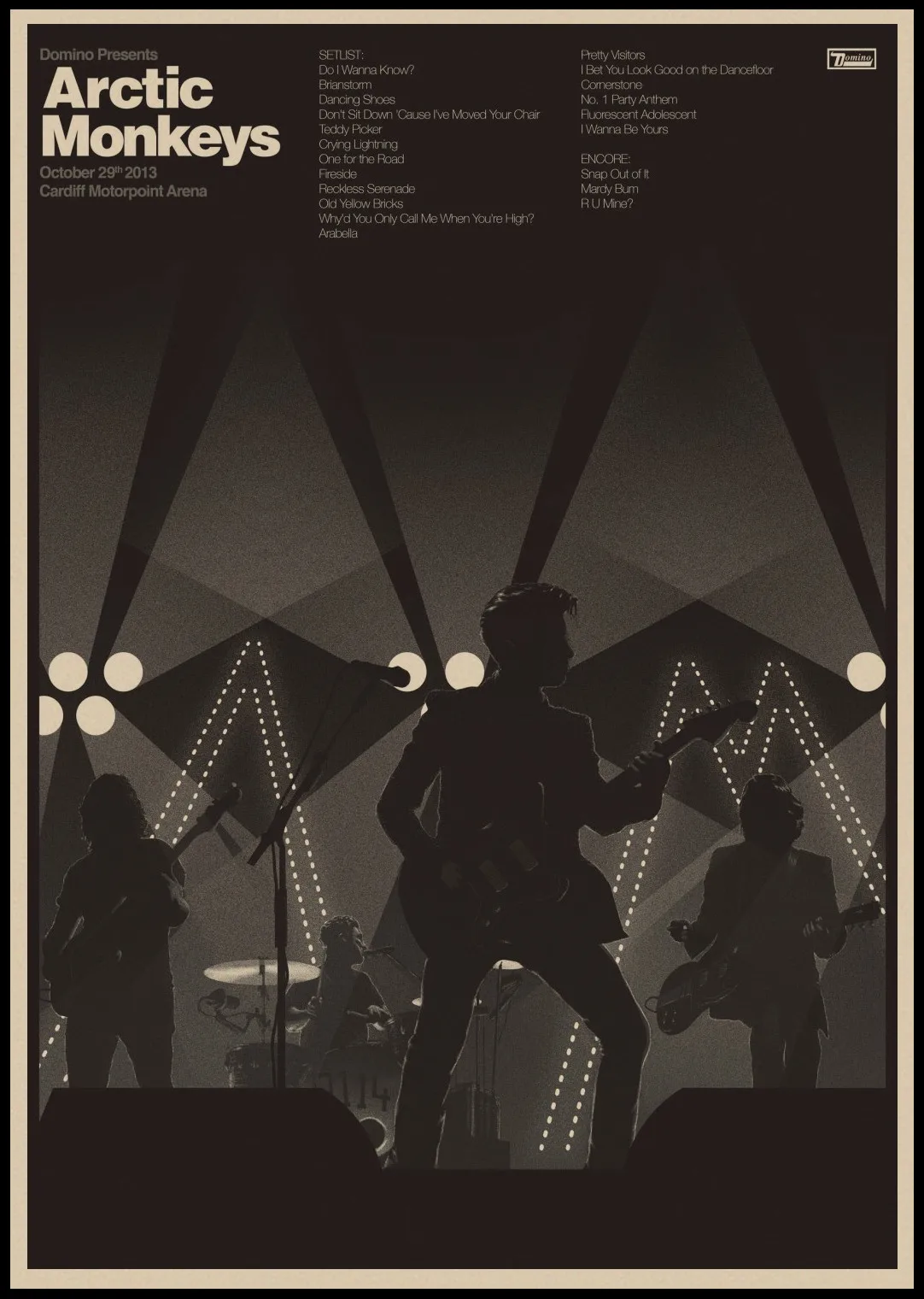 Рок-группы Arctic Monkeys крафт Бумага Плакаты настенный домашний бар Декор для дома