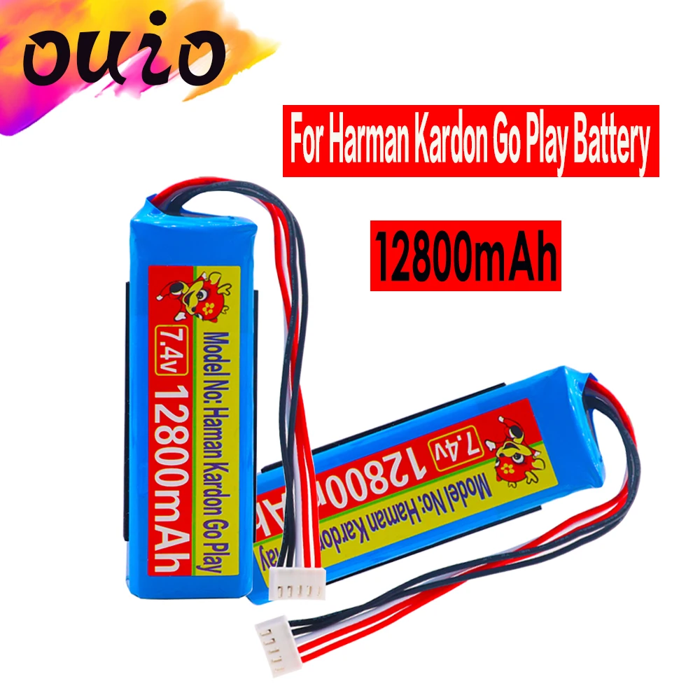 12800 мА/ч Батарея 7 4 V Для Harman Kardon Go Play Mini Динамик литий-полимерный перезаряжаемый