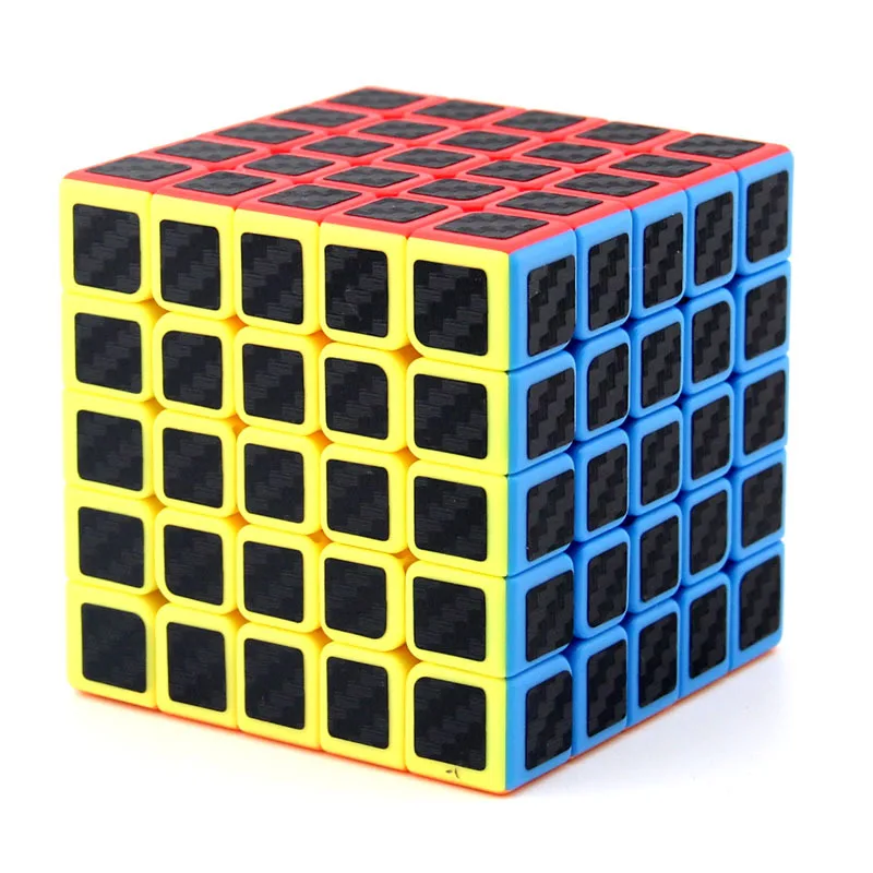 

Meilong Dragon 5x5x5 Carbon Fibre Speed Magic Cube 5x5 62mm Moyu Multi-Color 3D IQ Game Twist Puzzle Cubo Toy Brain Teaser Gift