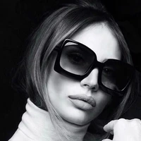 2021 big frame fashion oversized sunglasses women brand designer plastic female gradient sun glasses gafas de sol mujer uv400