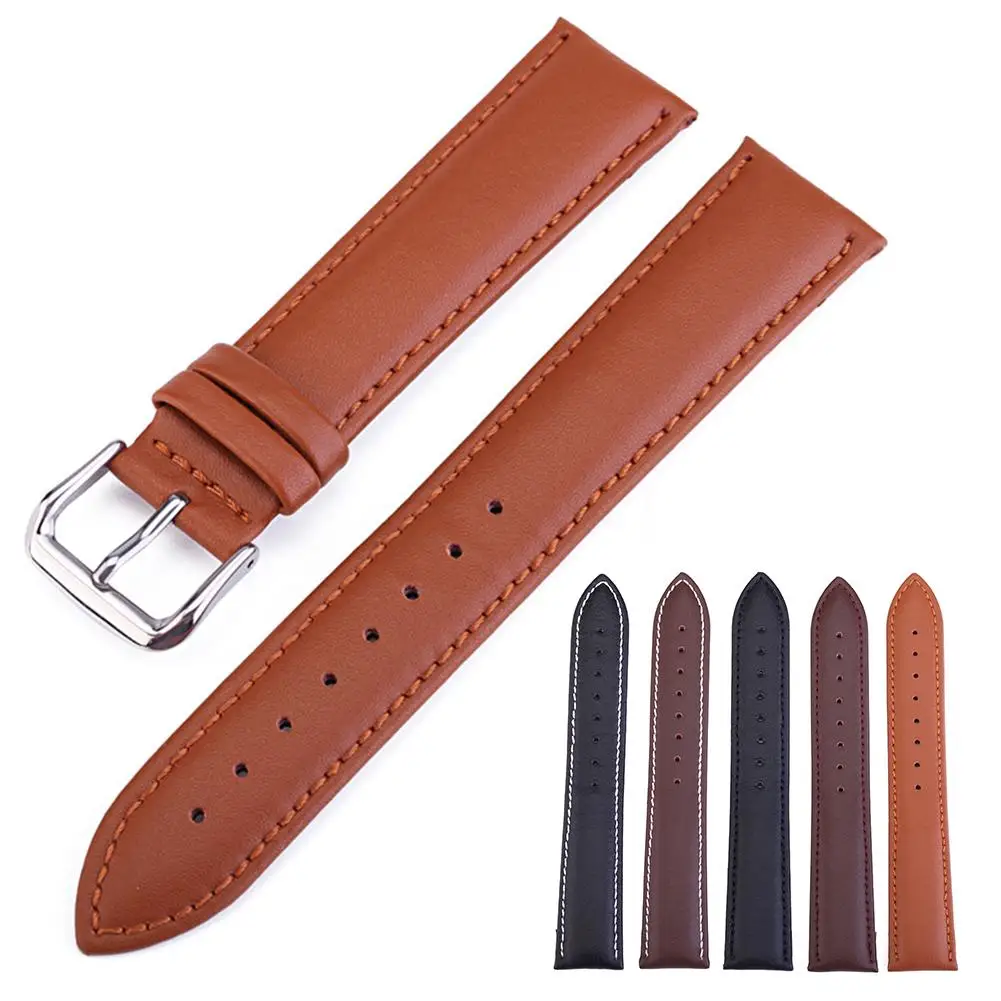 

Unisex Solid Color Faux Leather Pin Buckle Watch Strap Belt Wristband Watchband Waterproof and Sweatproof, Comfortable to Wear