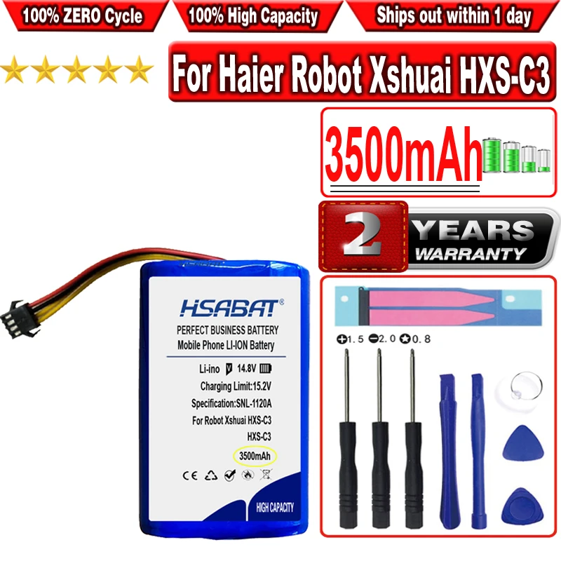 

Аккумулятор HSABAT 3500 мАч для робота Haier Xshuai HXS-C3 аксессуары для робота-пылесоса