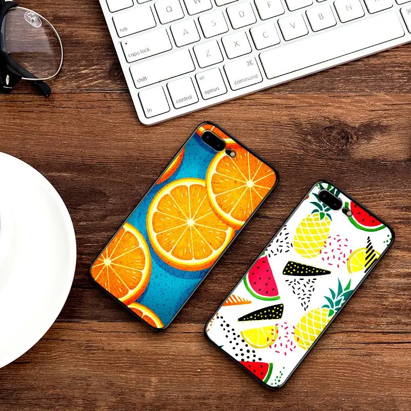 Мультяшный фруктовый чехол для iPhone XS Max XR Мягкий силиконовый X 6 6S 7 8 Plus Coque Funda |