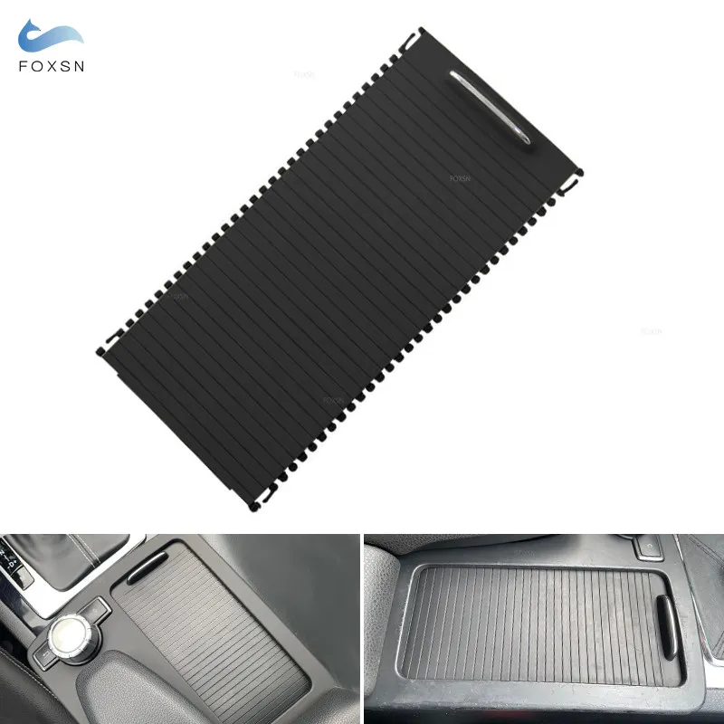 

For Mercedes Benz C E Class W204 W212 C180 C200 C220 C300 E200 E260 E300 Center Console Water Cup Holder Roller Blinds Cover