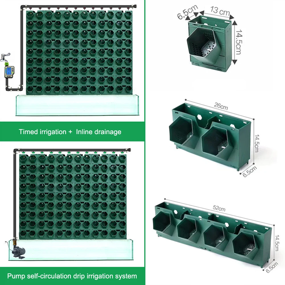 Настенный цветочный горшок трехмерный Вертикальный Зеленый для растений