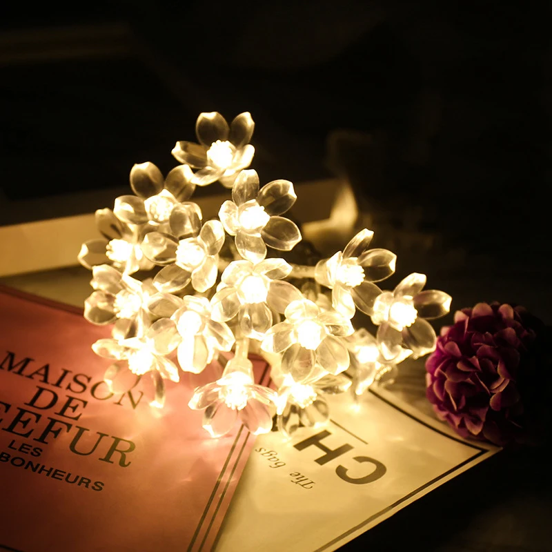 

String Lights LED Cherry Blossom Lights String Battery Style Outdoor Indoor Bedroom Window Christmas Decoration 1pc