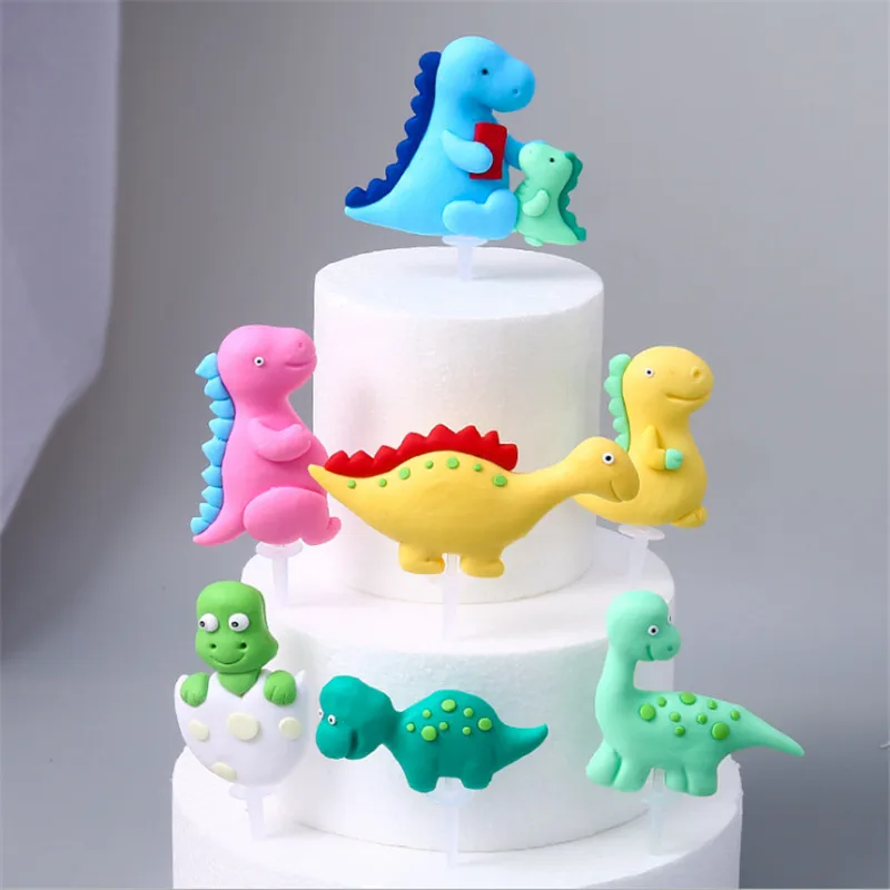 Животным (Жираф) тигр украшения с принтом обезьяна для торта на День защиты детей