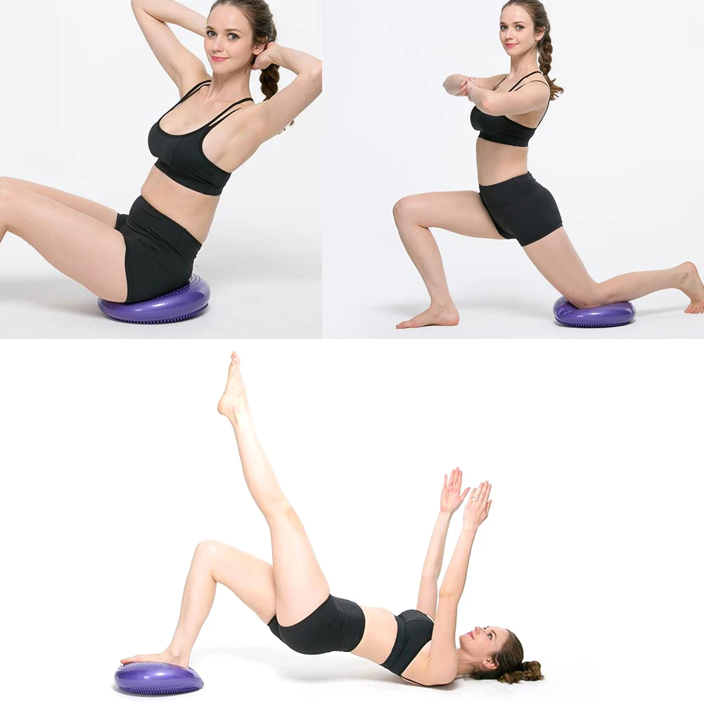 

Yoga Balanced Mats Massage Pad Cushion Balance Disc Balance Ball Riot Yoga Cushion Ankle Rehabilitation Cushion Pad