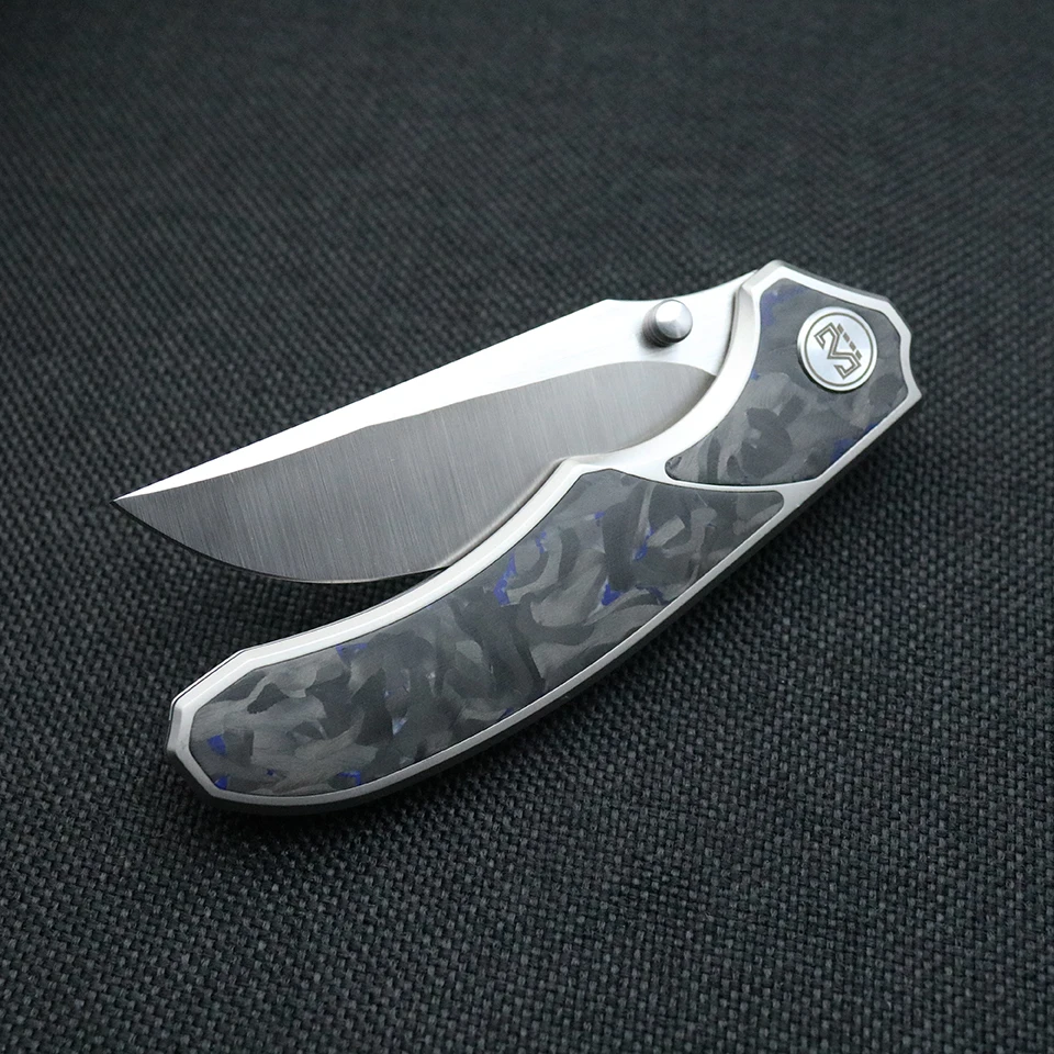 Miguron ножи Centurion II складной нож Синий мрамор углеродное волокно ручка 3 5 &quotS90V