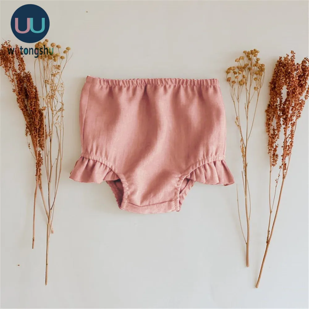 Infant Kids Baby Girl Solid Shorts Cotton Bottoms PP Shorts Bloomers Children Girls Summer Panties For 0-2Y images - 6