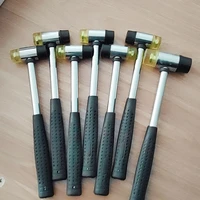 steel pipe handle elastic rubber hammer high carbon steel removable hammer head multifunctional installation quality hammer