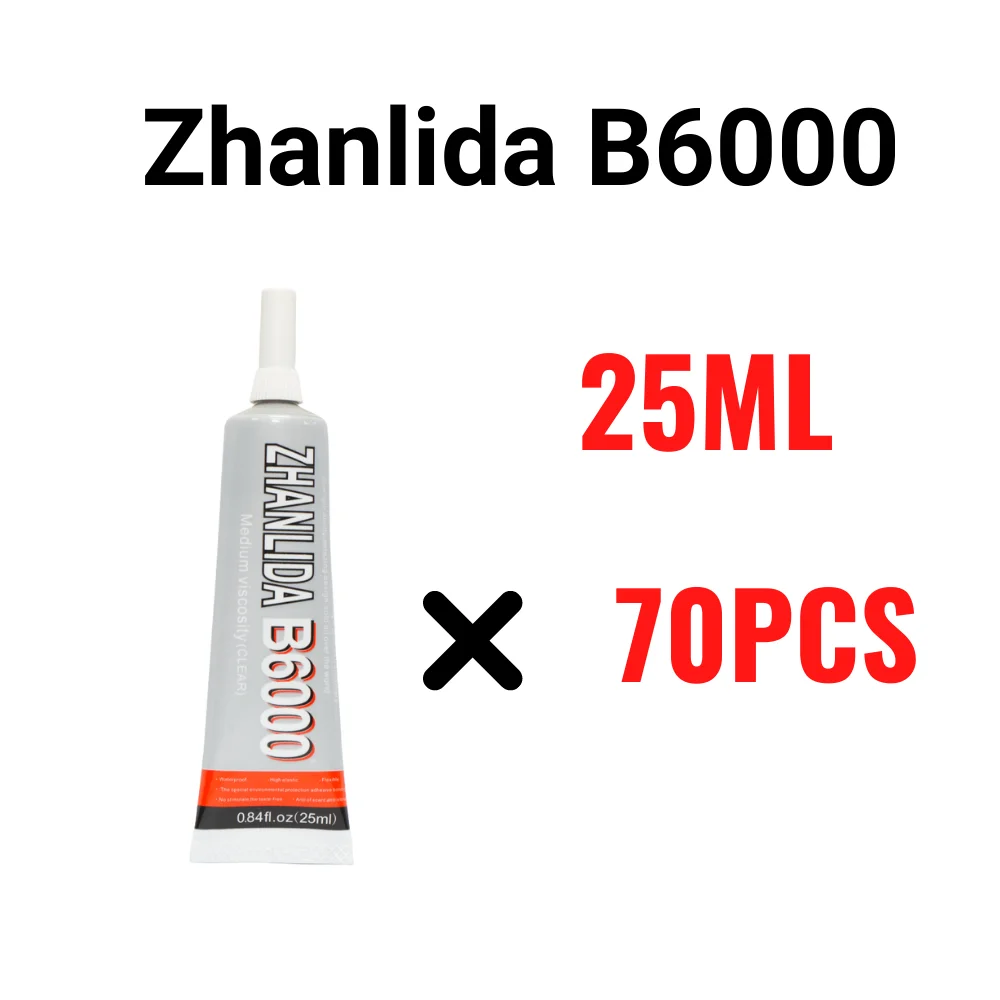 Adesivo com Precisão Pces Pacote Zhanlida B6000 Contato Claro Aplicador Ponta Diamante Jóias Ligação Especializada Cola 70 25ml