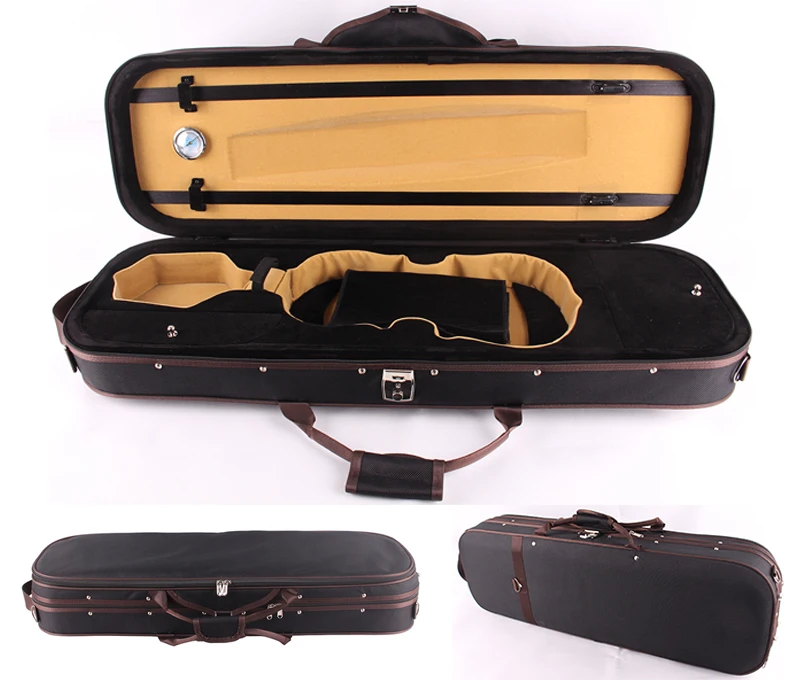 Роскошный чехол для скрипки с гигрометром фоточехол 4/4 дюймов! Бесплатная