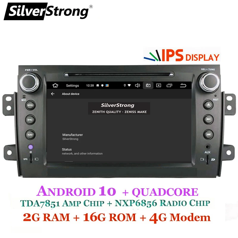 SilverStrong 8 дюймов ips матрица 2Din Android10.0 радио автомобильный DVD для SUZUKI SX4 MP4 MP3 радио для FIAT Sedici Navitel gps Navi
