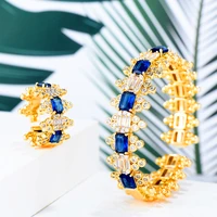 kellybola gorgeous adjustable zircon open bracelet ring ladies exquisite jewelry set important occasion party noble symbol