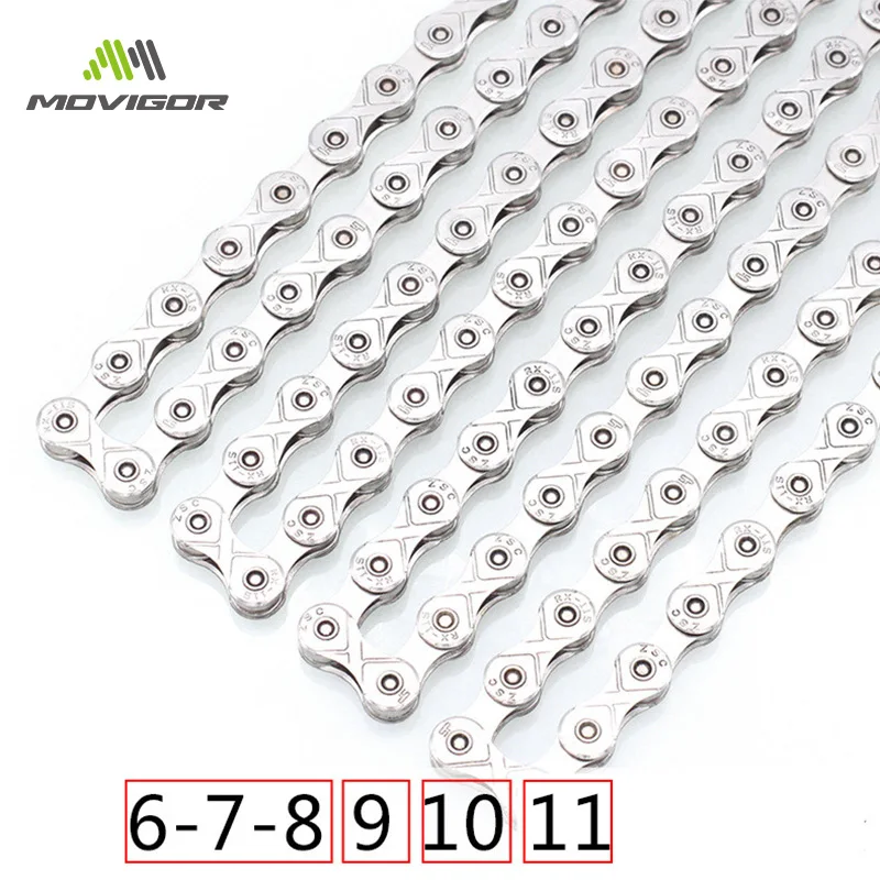 Ultralight Steel Bike Chains 6 7 8 9 10 11 Speed MTB Road 116L Bicycle Chain for Shimano/SRAM Cycling Part | Спорт и развлечения
