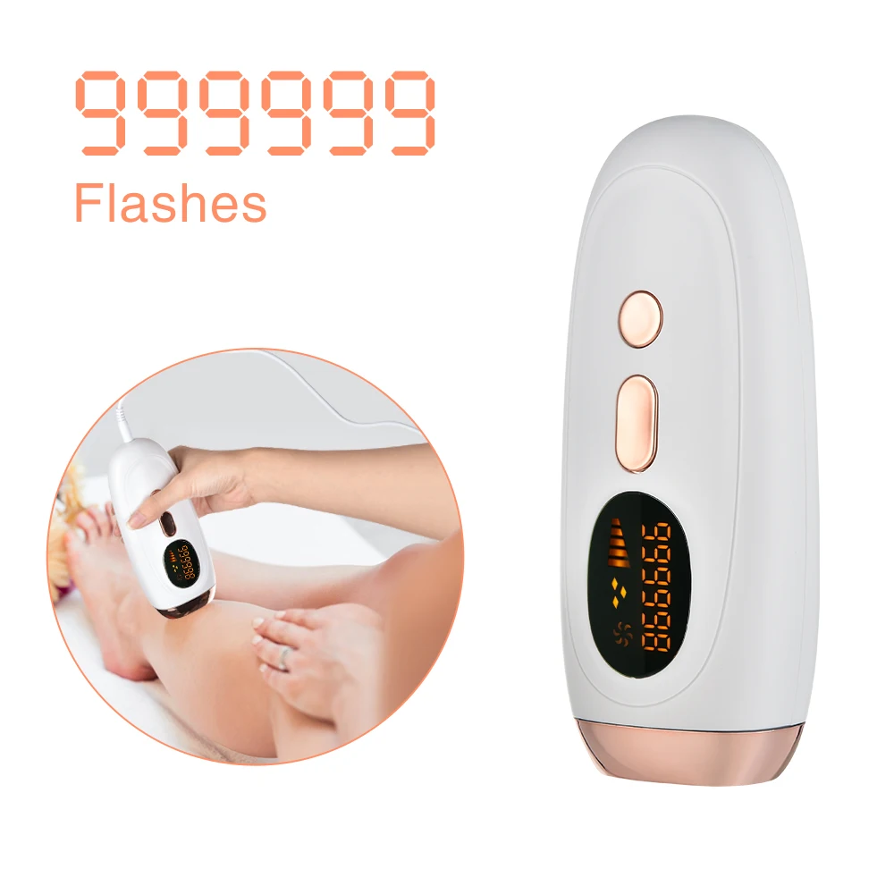 

999999 Flash IPL Laser Electric Epilator Instrument Painless Hair Removal Pulsed Light Device 5 Adjustable Remover Machine