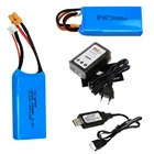 Сменный аккумулятор 11,1 В 1000 мАч 3S с зарядным устройством USB XK X450 FPV для радиоуправляемого дрона, запасные части, обновленный аксессуар 1300 мАч 3S для WLtoys X450