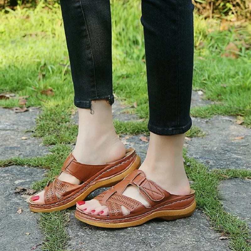 

Women's Leather Flats Fretwork Slip On Driving Loafers Casual Walking Shoes