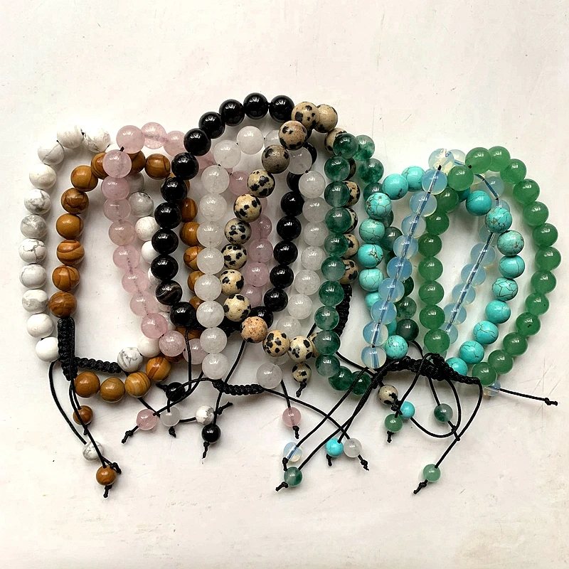Howlite бирюзовые бусы чакральные буддийский молитвенный декор духовный браслет