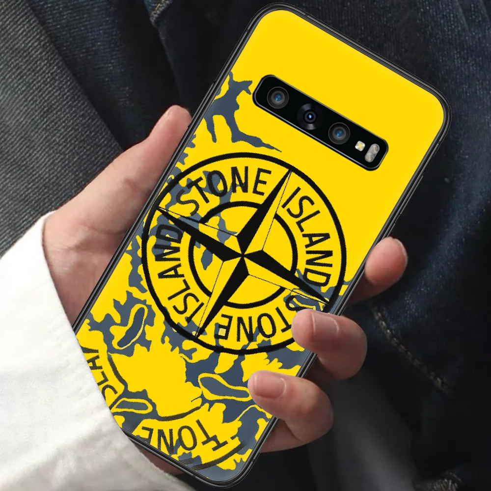 

Brand Island And Stones Phone Case for Samsung Galaxy Note S 6 7 8 9 10 E 20 Ultra Edge Plus black Cover Painting Hoesjes