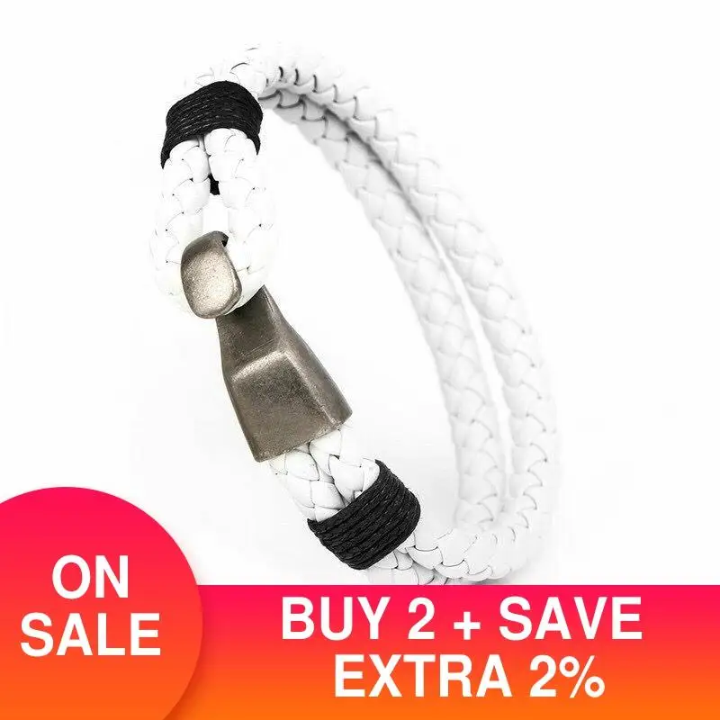 Несколько слоев цвет оранжевый коричневый черный Кожаные браслеты белого цвета