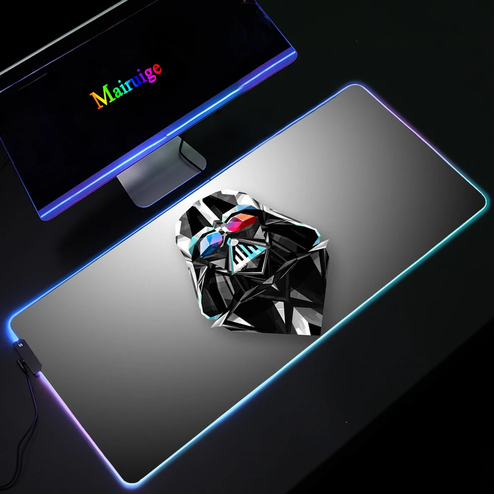 RGB большой коврик для мыши крутой абстрактный DIY пользовательский светодиод XXL