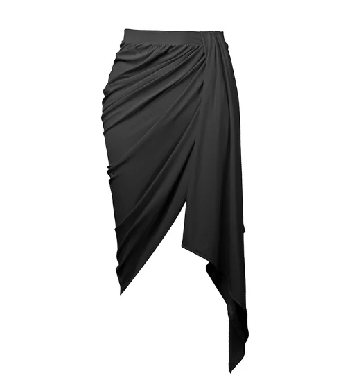 

Latin Dance Skirt Tango Salsa Cha Cha Rumba Samba Wear Women Latin Dancing Practice Clothing Black Sexy Split Skirts