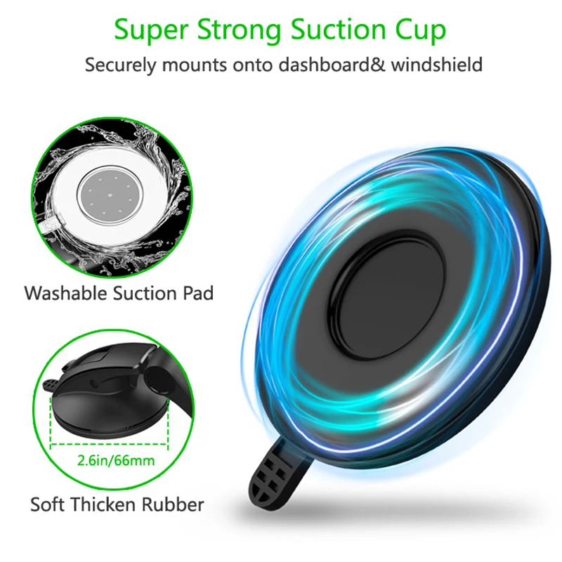 Car Magnetic Suction Cup Phone Holder For iPhone 11 Pro Nano Holder Windshield Dashboard Adjustable Sliding Magnetic Phone Stand