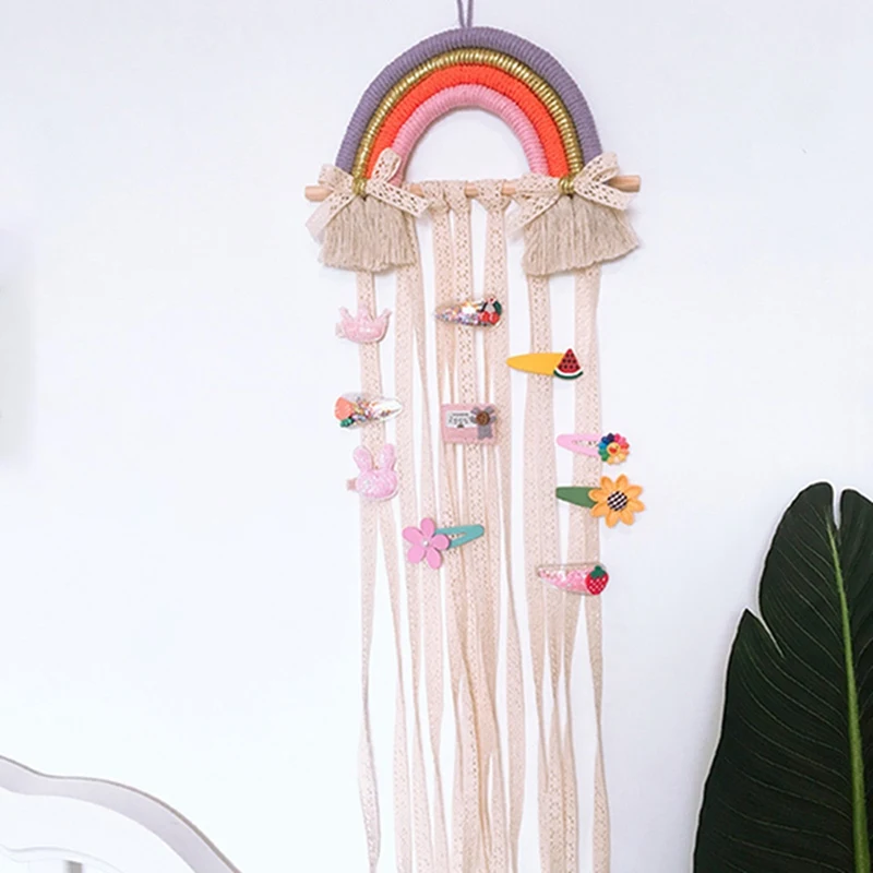 Украшение для детской комнаты в скандинавском стиле декор макраме настенный