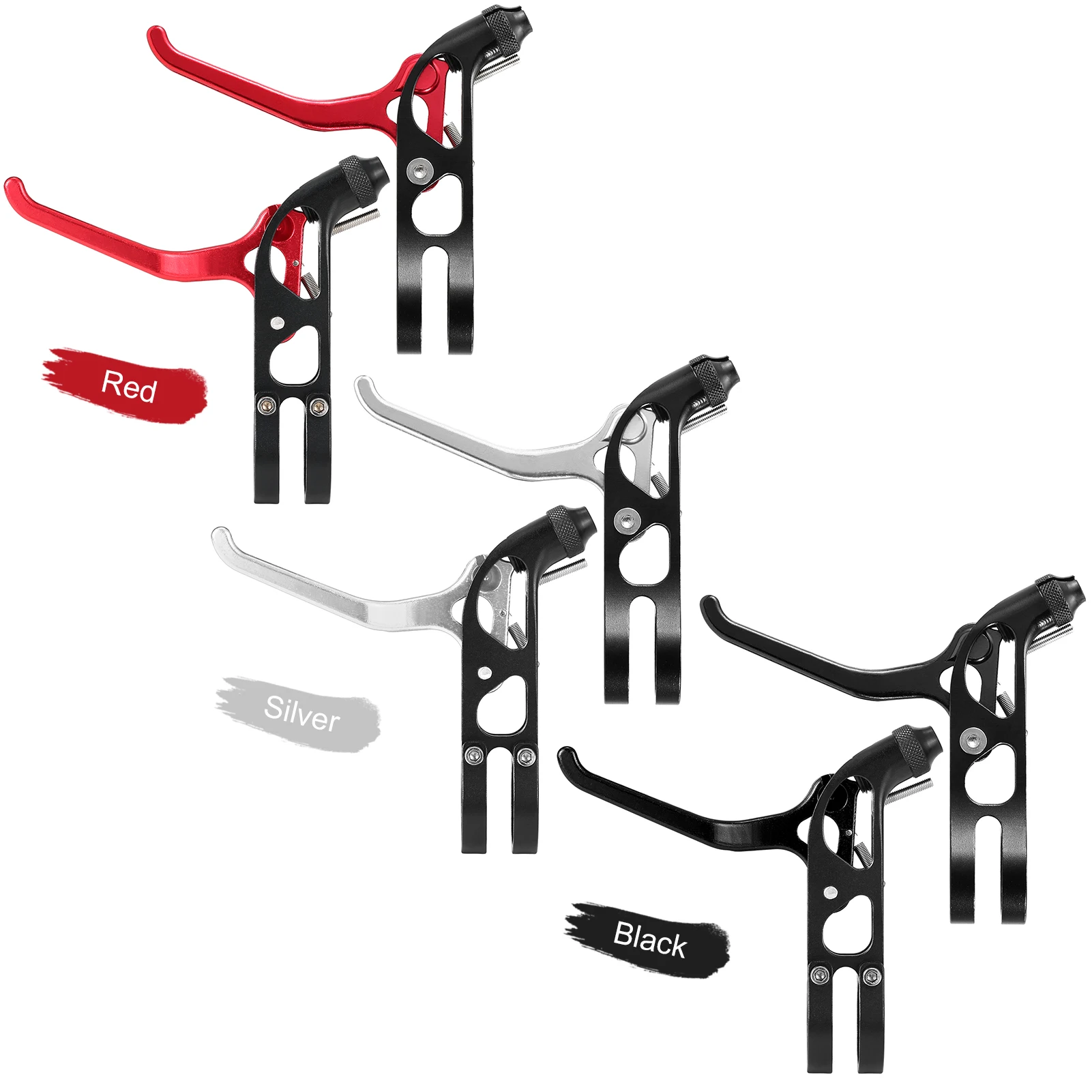 

LIXADA 2 pcs Folding Bike V Brake Lever Aluminum Alloy Brake Lever CNC Ultralight Road Bicycle Brakes Levers 22.2mm Diameter