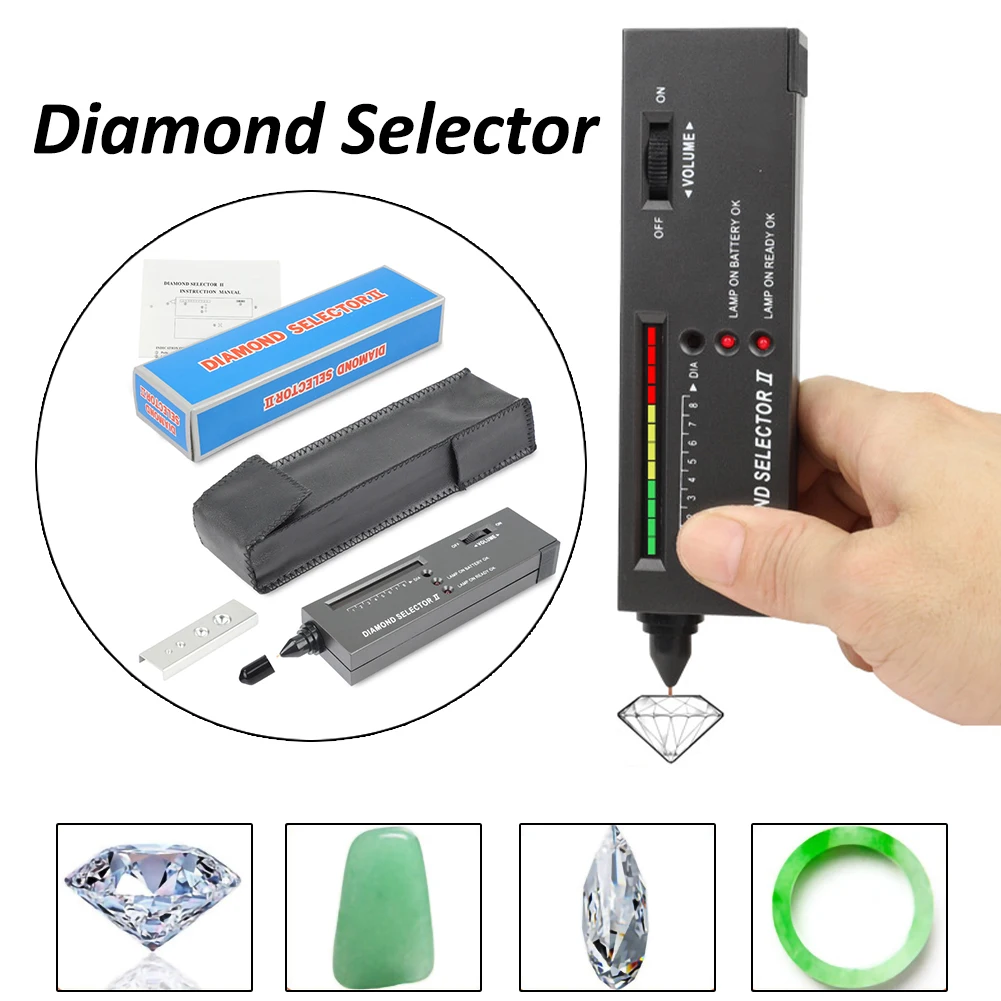 

Diamond Test Pen Portable Gem Identification Tool High-Precision Gem Viewer Special Test Pen With Led Light