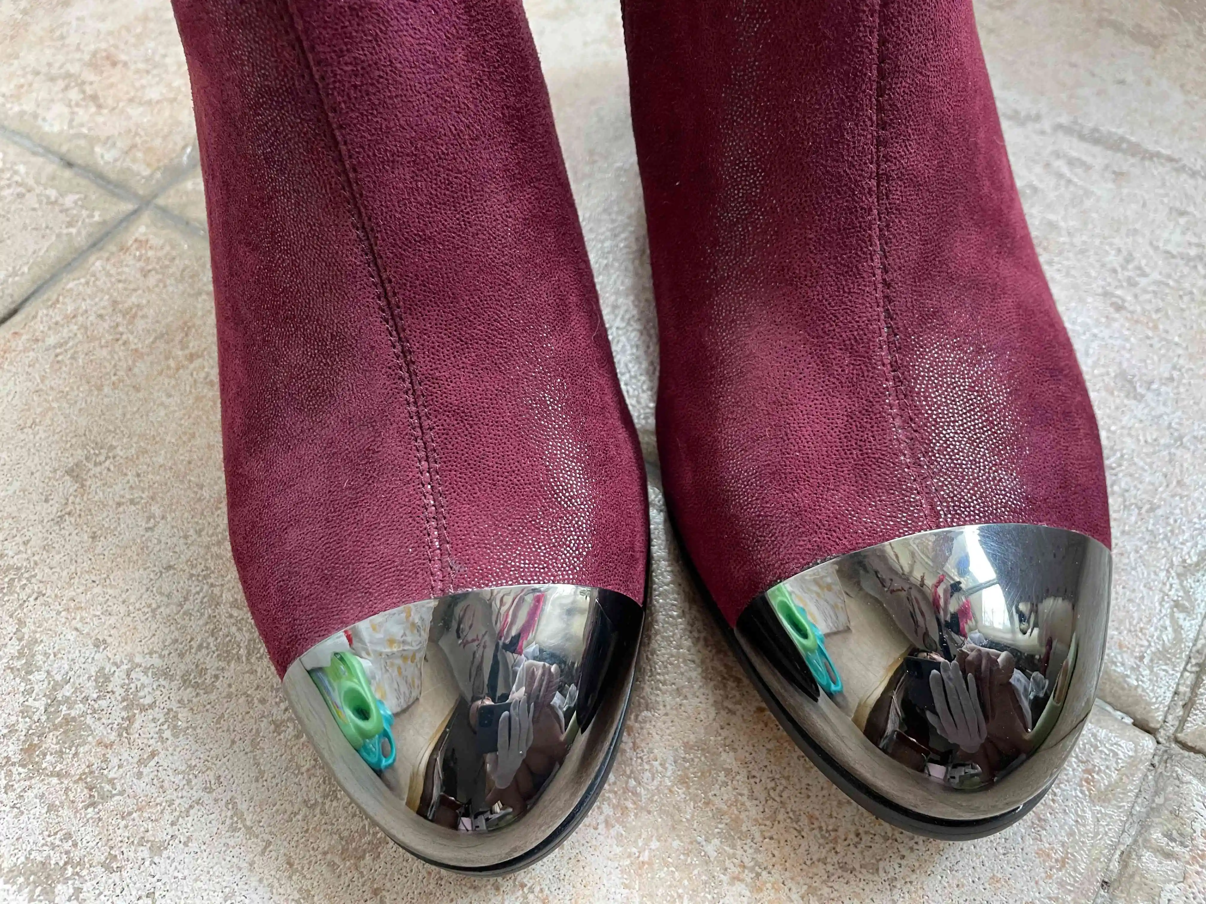 Женские ботинки из натуральной кожи на высоком каблуке размеры 39 | Обувь