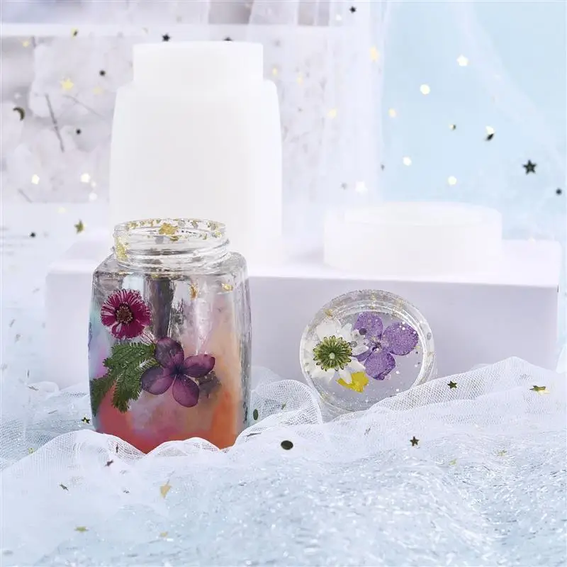 

DIY Crystal Polygonal Storage Bottle Silicone Mold Storage Box Resin Carfts Handmade Mould Tools Casting Resin Molds Home Decor