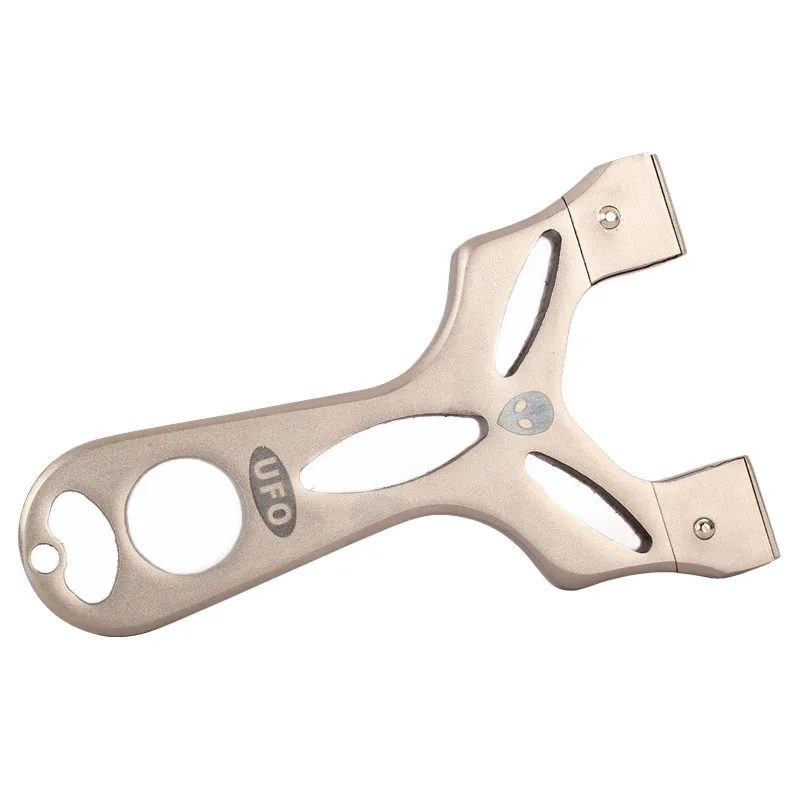 

New 304 Stainless Steel Alien Ufo Hunting Slingshot Powerful Flat Rubber Band That Can Be Used For Outdoor Game Shooting