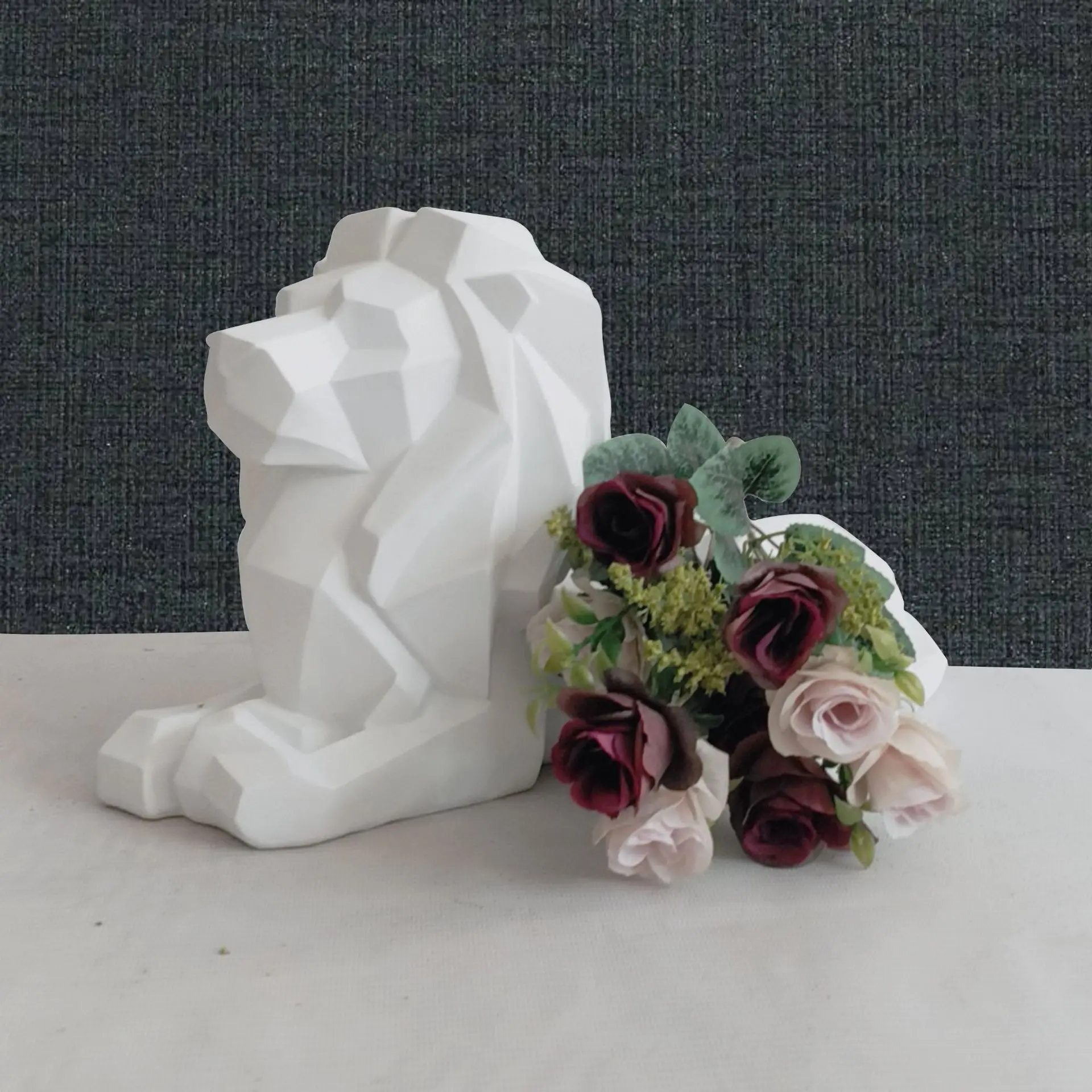 Статуя Льва Северный геометрический Король Лев домашний декор смола животные