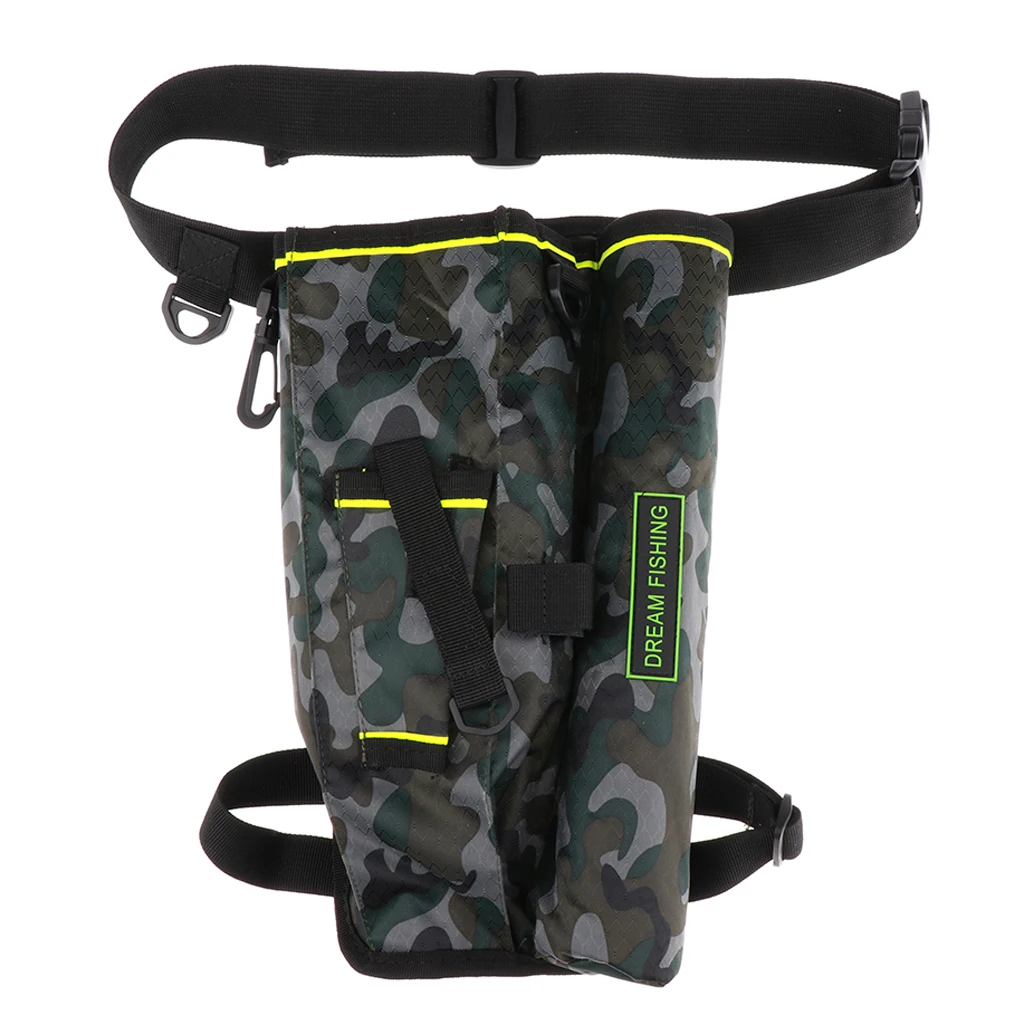 

Fishing Tackle Bag with Adjustable Waist Leg Belt, Waterproof Tackle Bag Storage Holder with Tackle Box