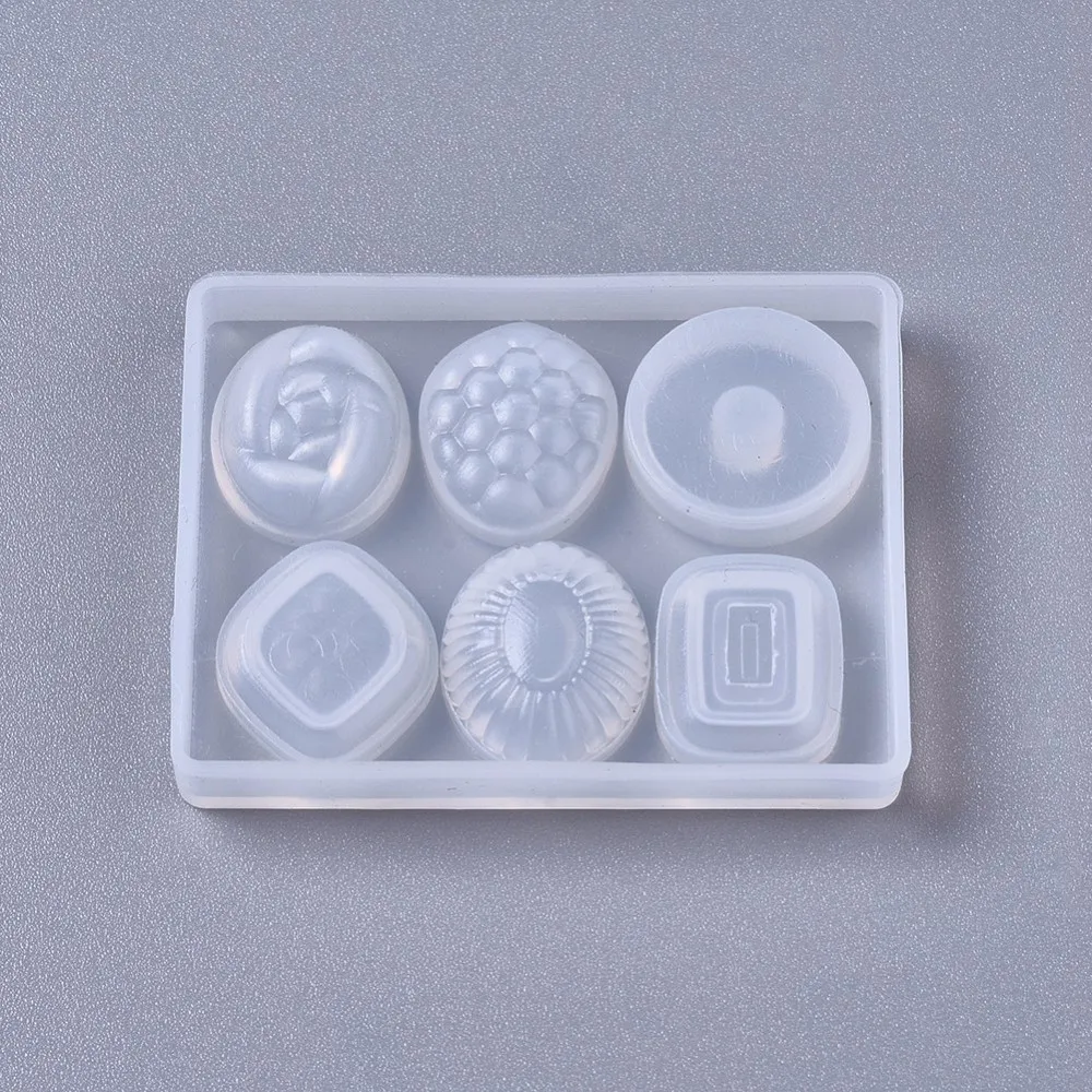 

1pcs White Candy Silicone Molds Epoxy Resin Decorating Mould for Jewelry Making Earrings Necklace Handmade DIY Tools 37*48*6mm