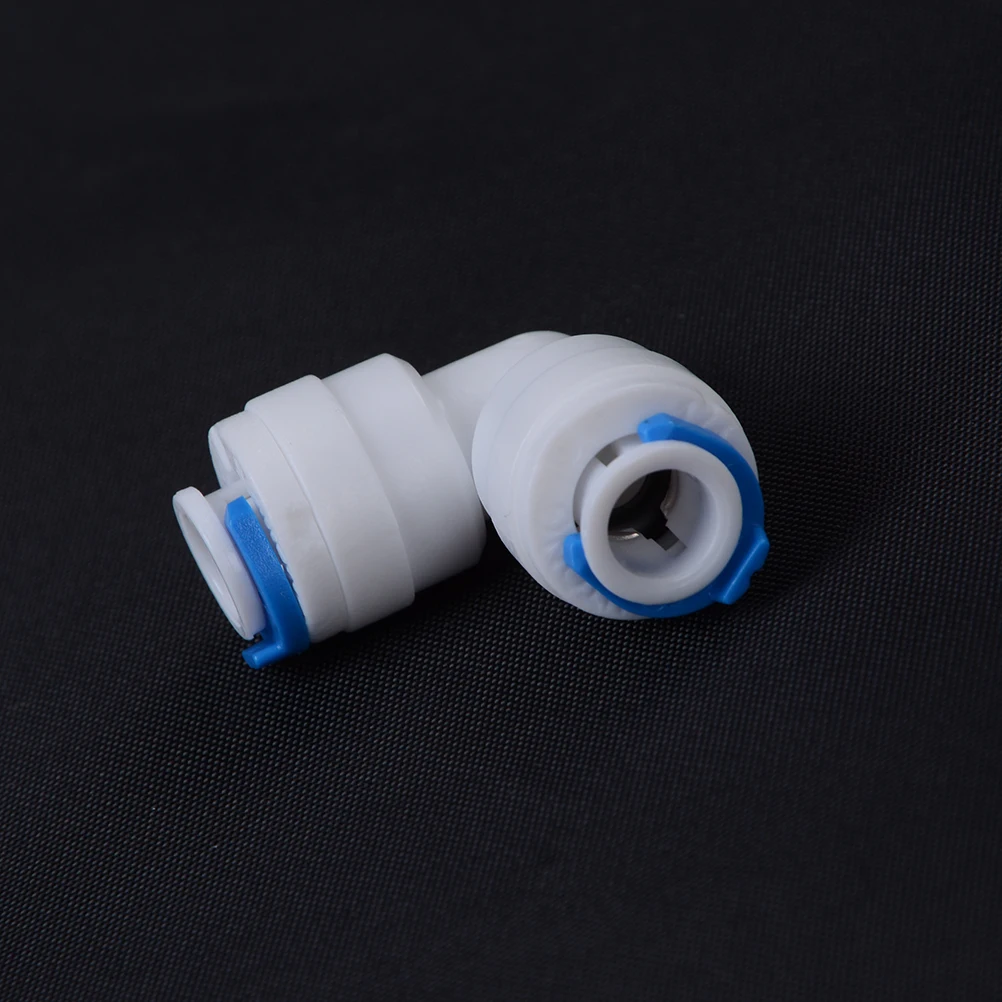 

1-5pcs 1/4" - 1/4" OD Tube POM Pipe Fitting Hose Elbow Quick Connector Aquarium RO Water Filter Reverse Osmosis System