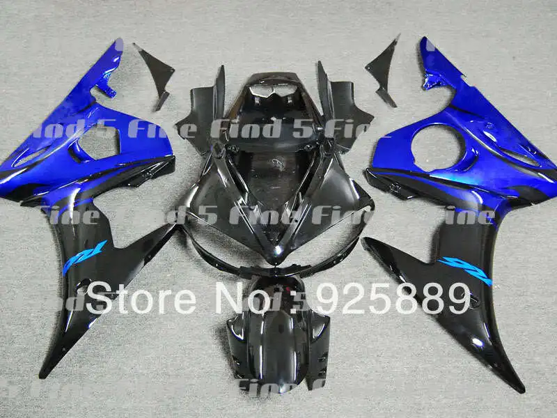 

blue black fairings for YAMAHA YZF-R6 04 05 04-05 YZF R6 2004 2005 YZFR6 2004-2005 ABS fairing kit