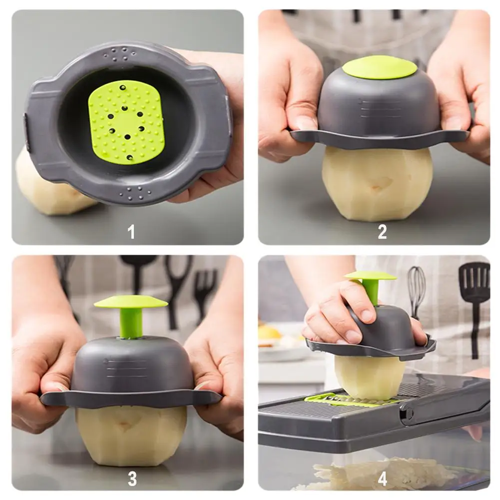 2 Kinds Optional Multi-functional Vegetable Slicer Set Diced Potato Fruit Tools Shred Cutter Grater Kitchen Gadgets | Дом и сад