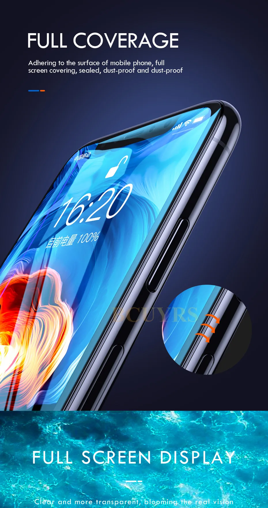 2 шт 100D изогнутое защитное закаленное стекло для iPhone 7 6 8 6S Plus Защита экрана для iPhone X XR XS 11 Pro Max стекло