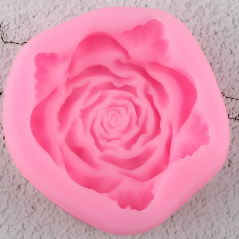 Rose Flower Silicone Mold DIY Wedding Cake Decorating Tools Leaves Cupcake Topper Fondant Chocolate Candy Soap Polymer Clay | Дом и сад