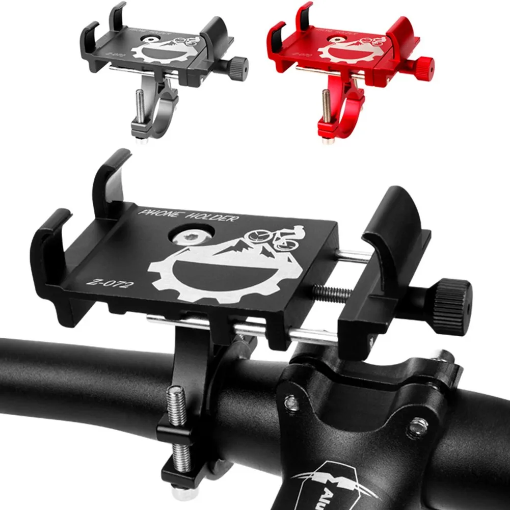 

Bicycle Scooter MTB Motorcycle Mobile Holder Phone GPS Holder Aluminum Alloy Bike Mobile Phone Holder Universal Bike Bracket